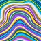 Texture of rainbow striped fabric