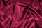Texture of red satin silk