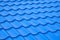 The texture of the roof tiles blue color