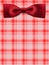 Texture shirt pattern with realistic red bow tie