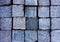 Texture of square granite blocks