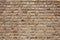 Texture of a stone wall. Part of a building wall. Close-up. Place for text