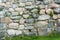 The texture of the stone walls of the Solovetsky monastery.