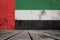 Texture of United Arab Emirates flag horizontal