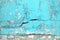 Texture urban wall turquoise color, concrete structure closeup a