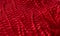 Texture of warm soft red blanket, long banner background