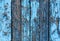 Texture wooden boards with shabby paint blue