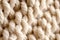 Texture of Wool: Close-Up Shot of Soft Woolen Fabric