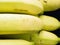 Texture of yellow banana ingredient of asia healthcare food with