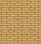 The texture of yellow brick cladding