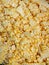 Texture of yellow young corn, food ingredients