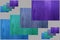 Textured abstract colorful background of multicolored rectangles.