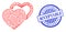 Textured Acceptable Seal and Network Valentine Hearts Mesh