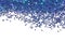 Textured background with blue glitter sparkle on white, decorative spangles
