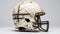 Textured Basquiat-inspired Broken Football Helmet Sculpture