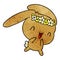 textured cartoon kawaii cute furry bunny