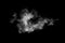 Textured cloud,Abstract black,isolated on black background