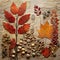 Textured Collage of Autumn Tapestry
