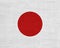 Textured flag of Japan in nice colors