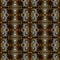 Textured floral 3d seamless pattern. Surface ornamental modern background. Copper abstract flowers, shapes. Decorative