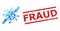 Textured Fraud Stamp Imitation and No Contagious Virus Composition of Round Dots