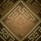 Textured geometric ornate gold greek vector seamless pattern. Ancient grid lattice patterned greek key meander ornament.