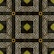 Textured gold 3d greek vector seamless pattern. Greek ornamental golden background. Square greek key meanders frames. Repeat