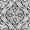 Textured grunge Celtic vector seamless pattern. Embroidery ornamental intricate background. Hand drawn tapestry knots
