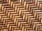 Textured herringbone design made of woven bamboo