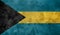 Textured photo of the flag of The Bahamas