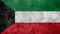 Textured photo of the flag of Kuwait