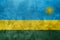 Textured photo of the flag of Rwanda