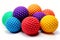 Textured Plastic Sensory Balls for Kids: Engaging Playtime Fun. Generative Ai