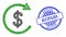 Textured Repaid Stamp Seal and Network Dollar Repay Mesh