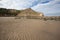 Textured sand and headlands at Cayton Bay