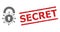 Textured Secret Seal and Halftone Dotted Viral Lockdown