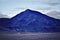 Textured slopes of the mountain formation of extinct volcano in the lave desert of Odadahraun