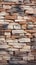 Textured stone wall brick with a seamless pattern of sandstone facade