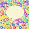 Textures Icons Multicolored Social Media Vector Of In The Background Element Shape Speech Bubble