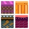 Textures for Platformers Icons Vector Set