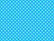 texturised white color polka dots over deep sky blue background