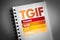 TGIF - Thank God It`s Friday acronym