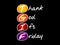 TGIF - Thank God It`s Friday acronym