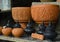 Thai antique clay pot earthware