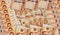Thai Baht 1000 banknotes in a fan mosaic pattern 3d illustration