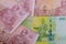 Thai banknotes valued New design king of Thailand thai money