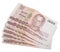 Thai banknotes on white