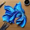 Thai betta fish with long and flowing fins. AI-Generated.