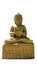 Thai buddhism buddha bless statue with clipping paths isolated o