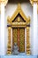 Thai Buddhist Temple Door